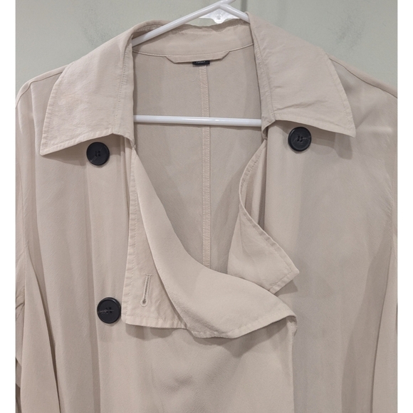 All Saints Lia Mac Trench Coat in Dusty Quartz Size XS - Picture 8 of 9